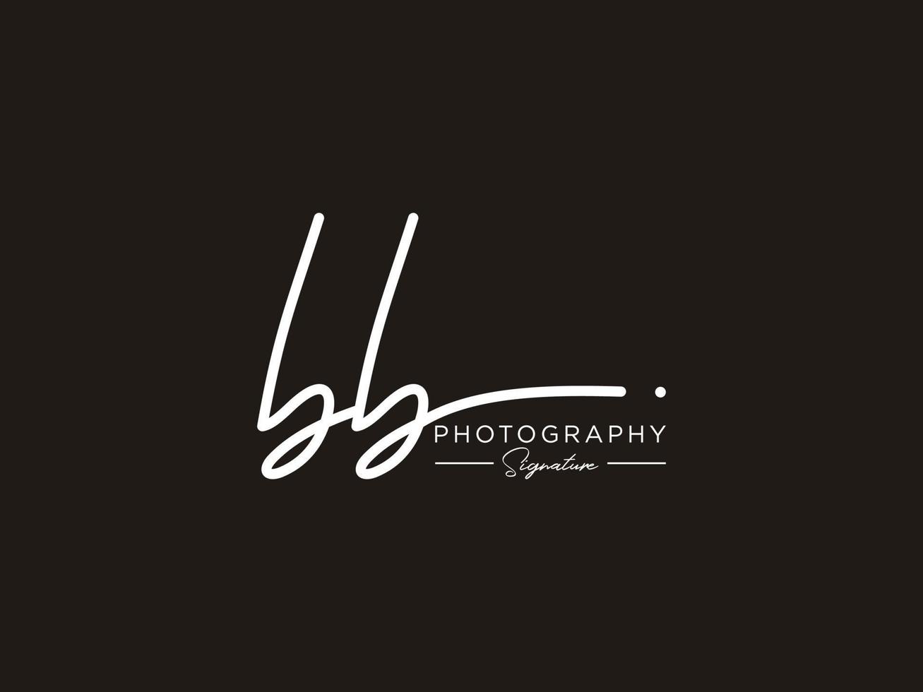 Letter BB Signature Logo Template Vector
