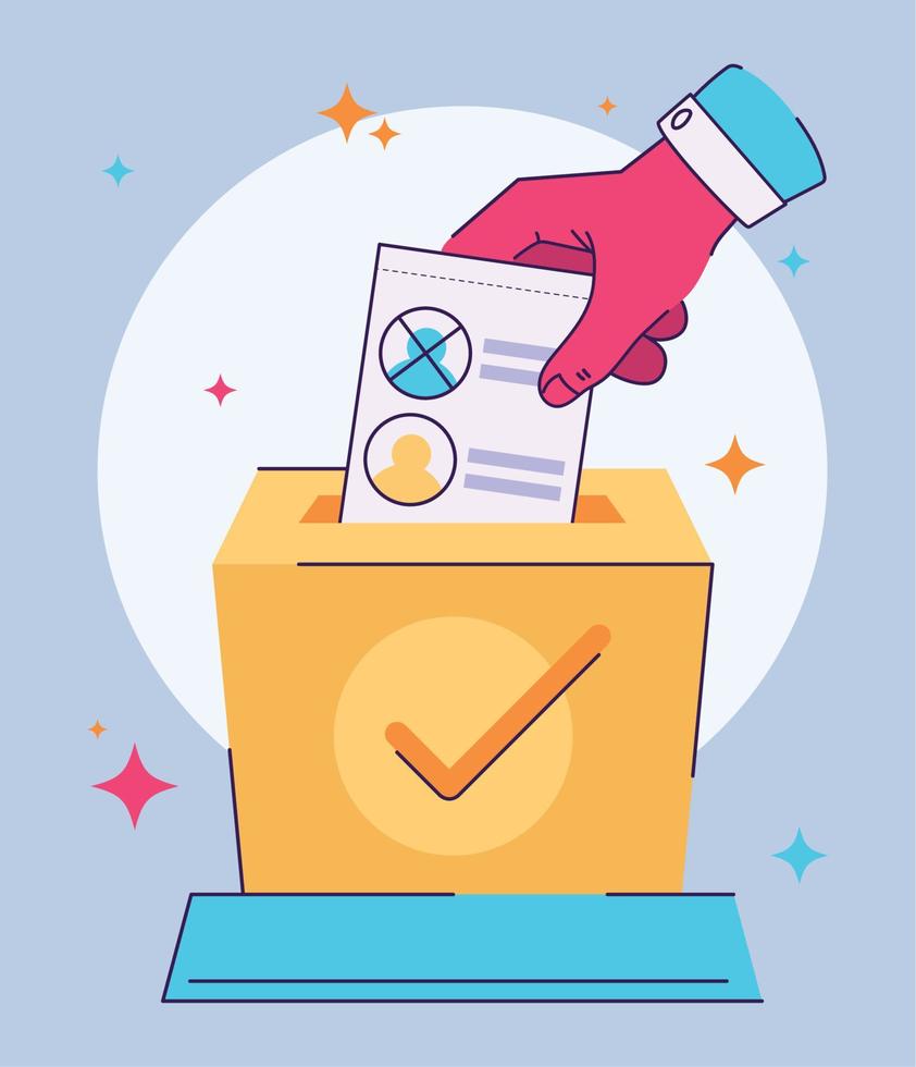 democracy and elections icons vector