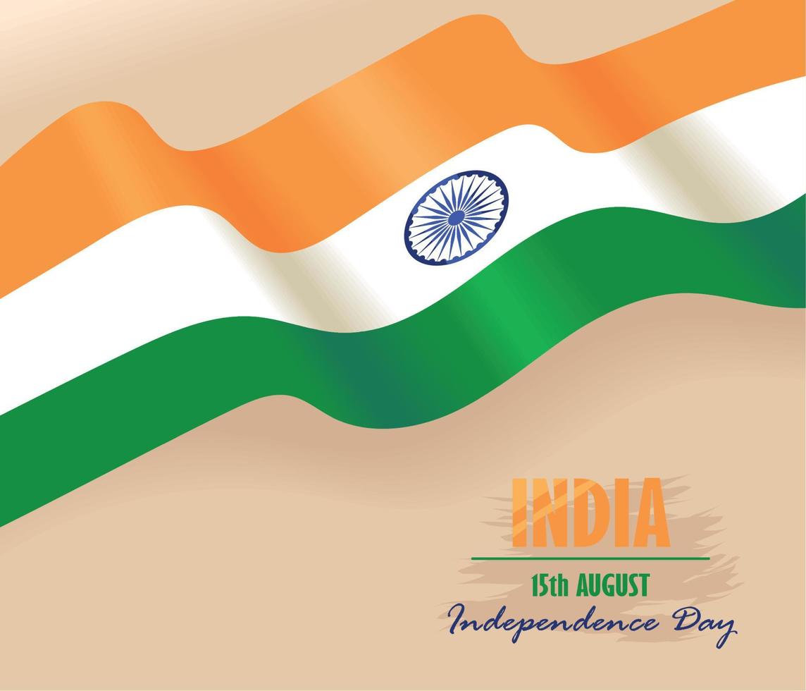 día de la independencia de la india 15 de agosto vector