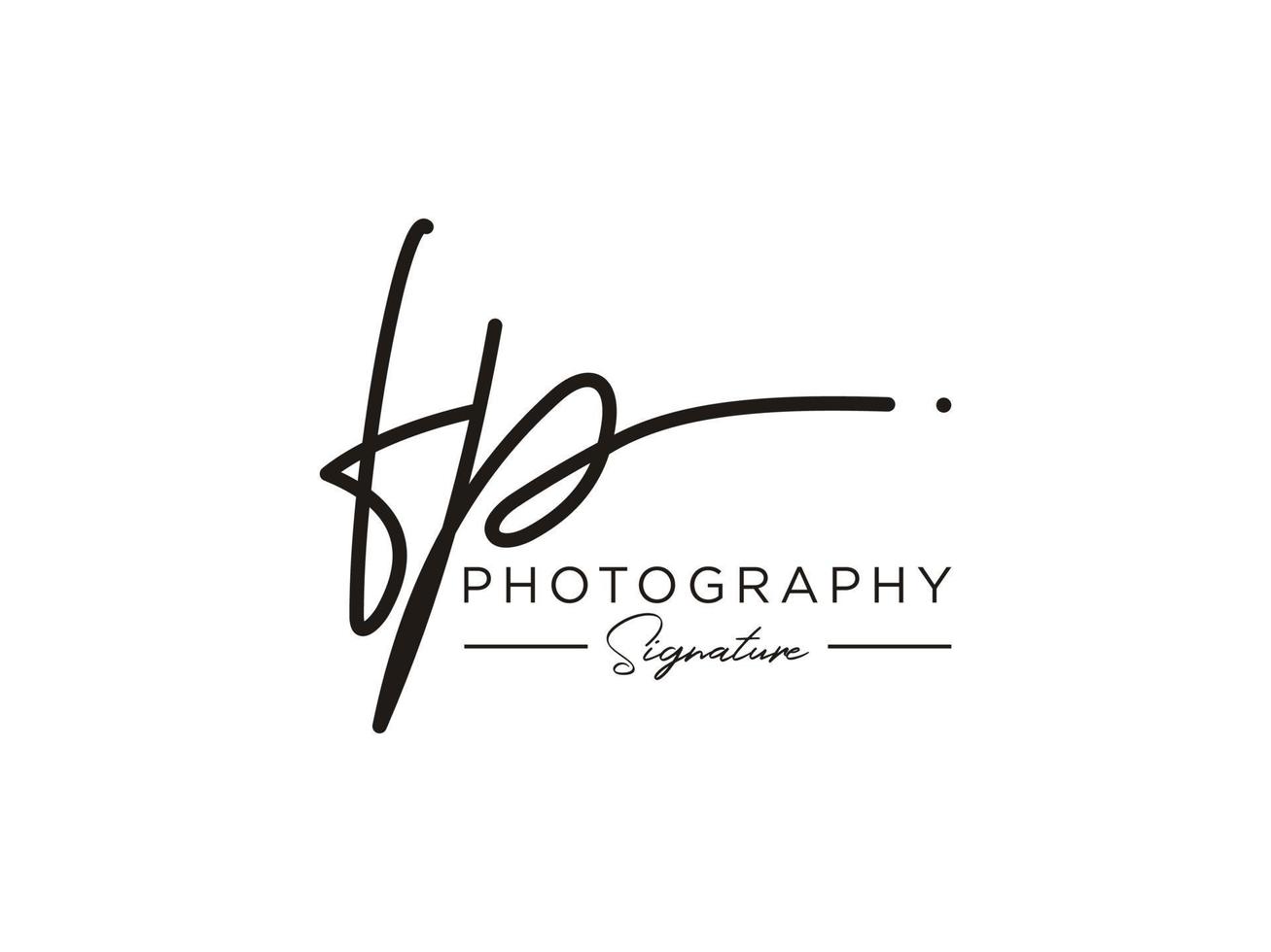 Letter FP Signature Logo Template Vector