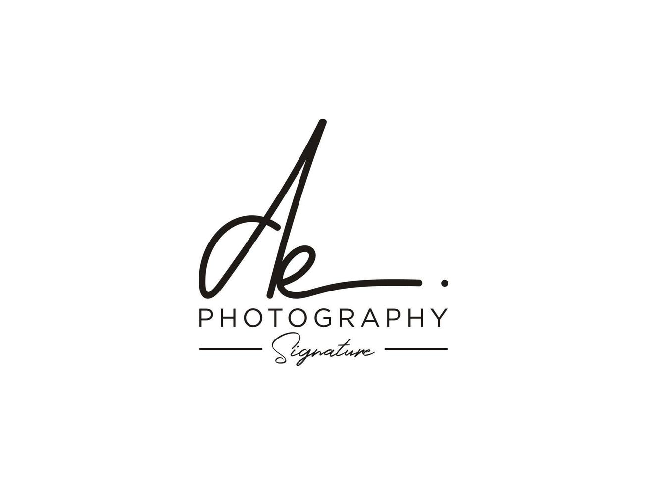 Letter DE Signature Logo Template Vector