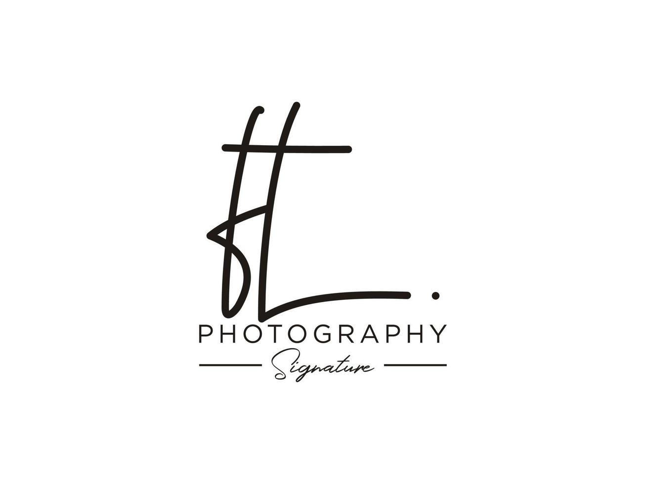Letter FT Signature Logo Template Vector