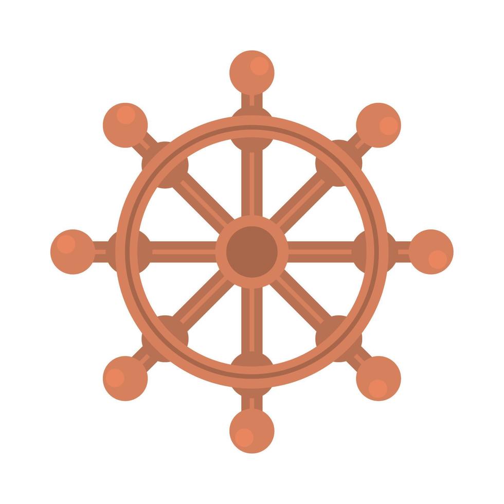 ship steering icon vector