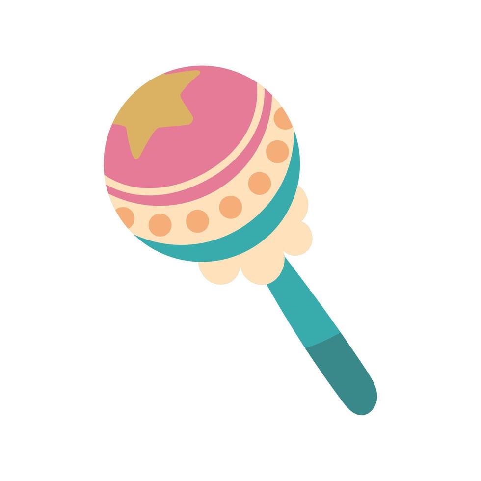 kids toy rattle vector