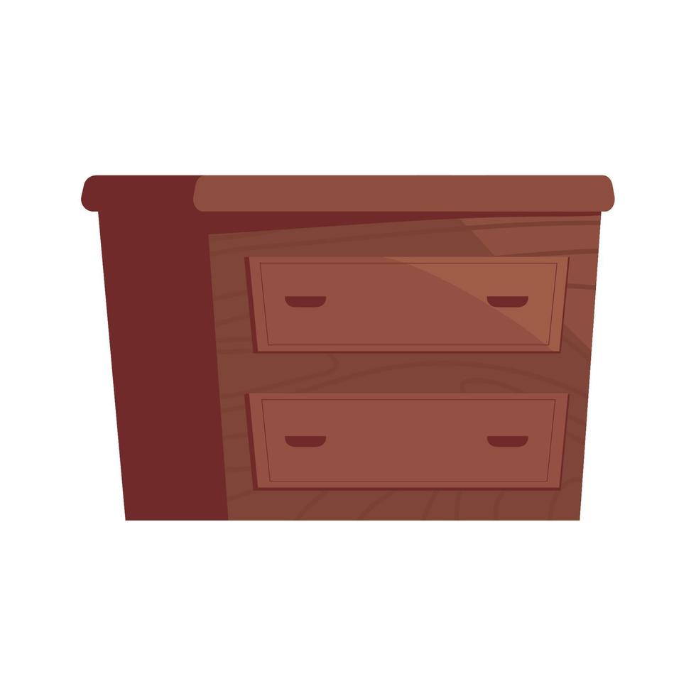 wooden desk cartoon vector