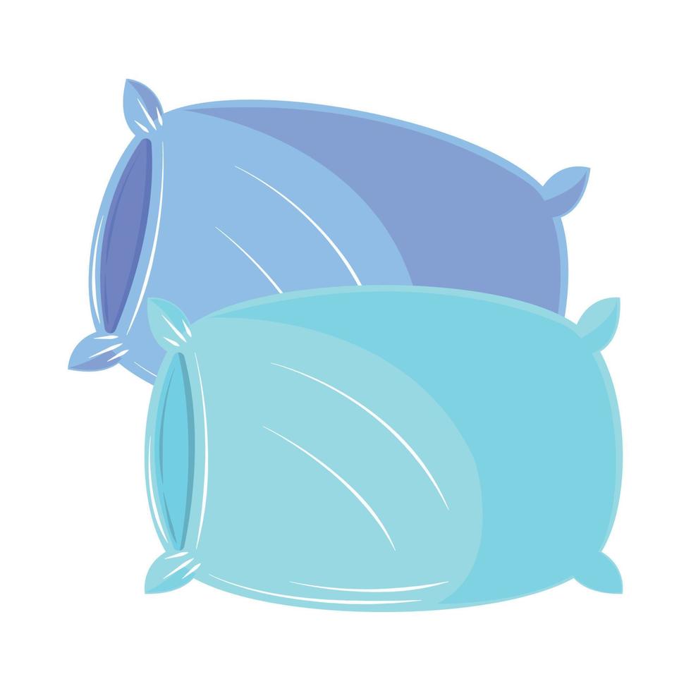 icono de confort de almohadas vector