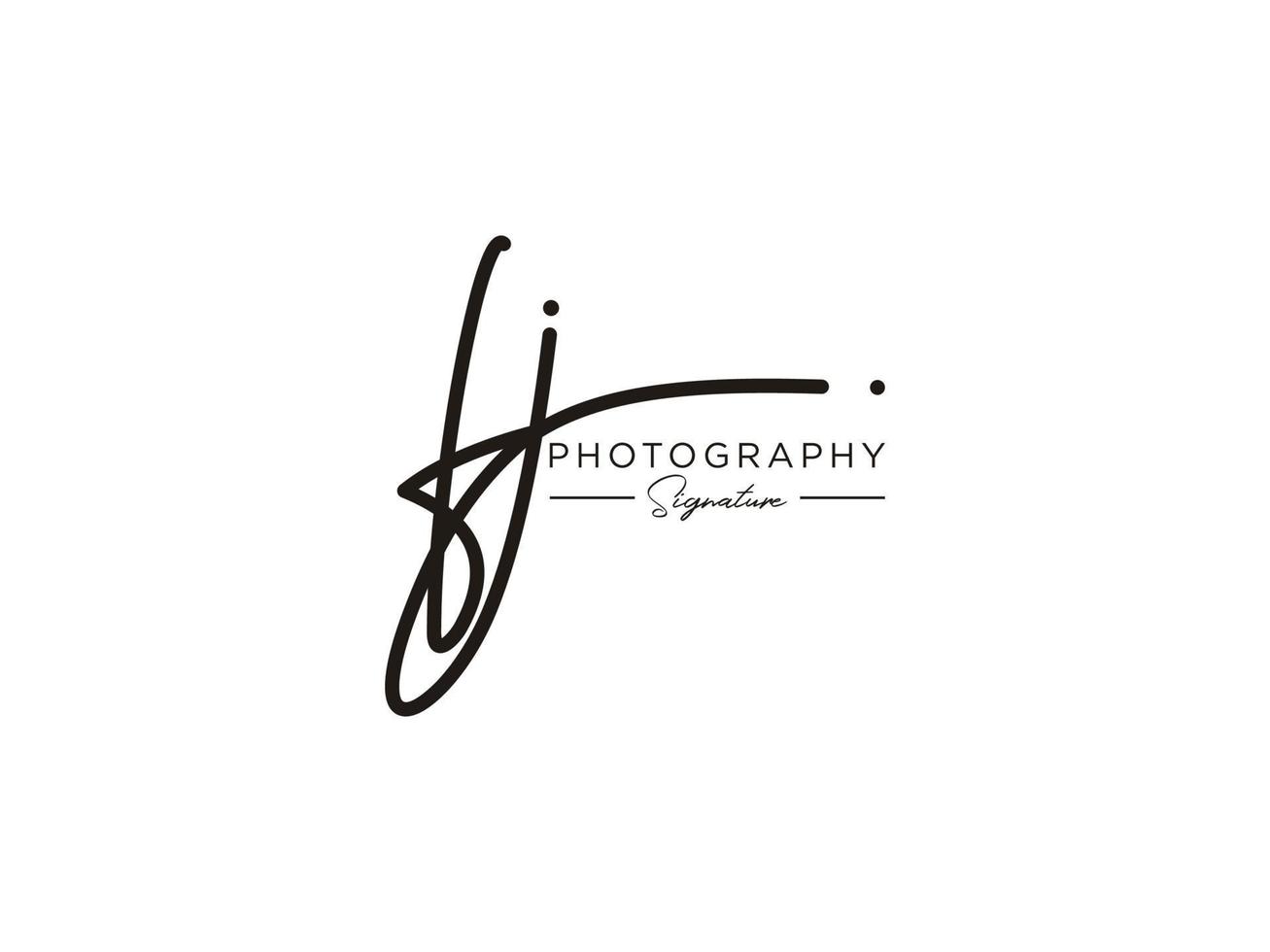 Letter FJ Signature Logo Template Vector 10796092 Vector Art at Vecteezy