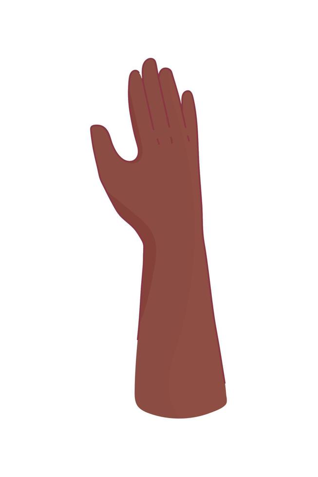 raised left hand vector