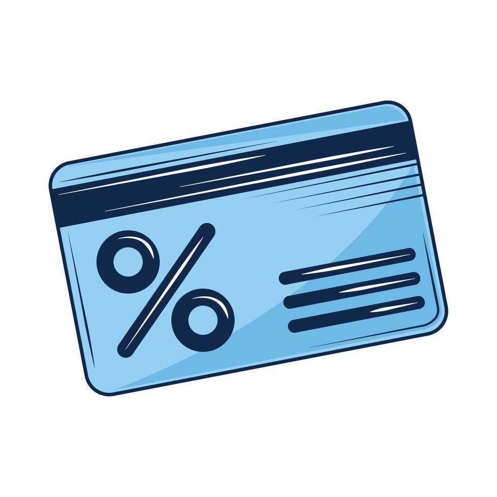 shopping card discount vector