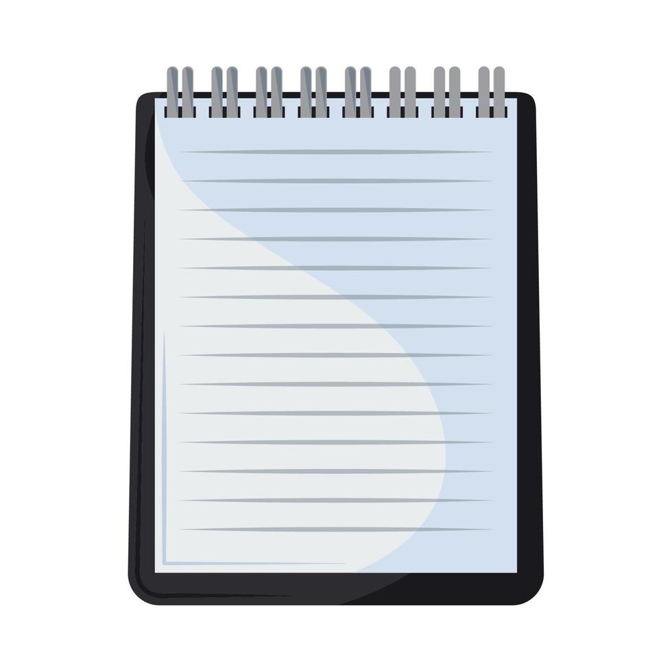 notepad school supply vector