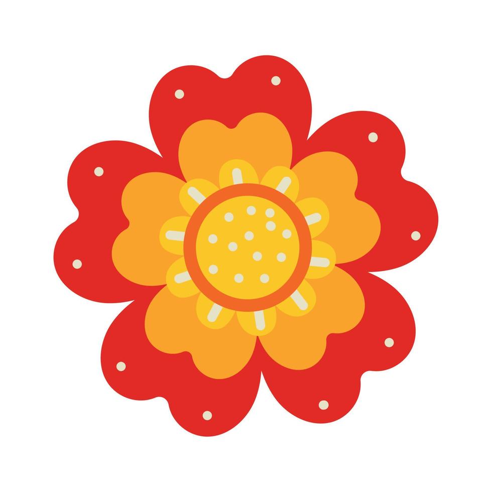 icono de decoración de flores vector