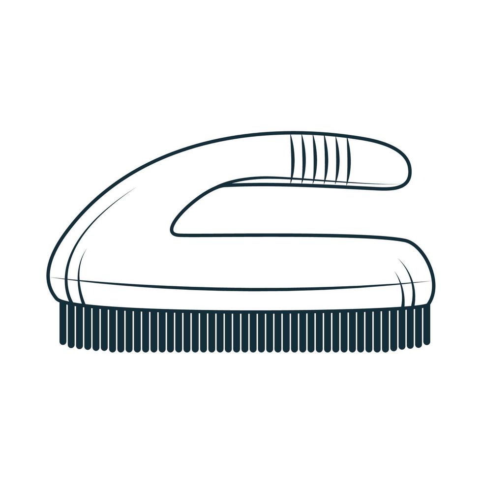 laundry brush equipment vector