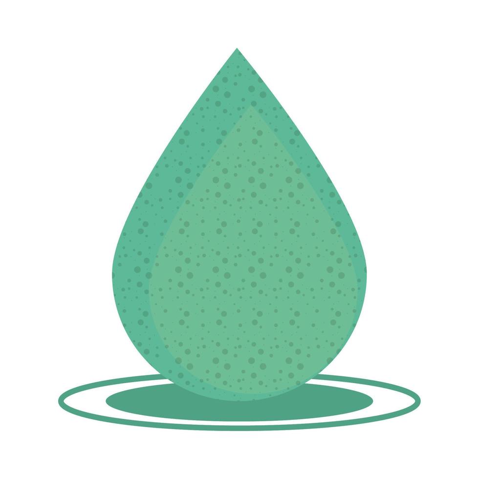 green water drop vector