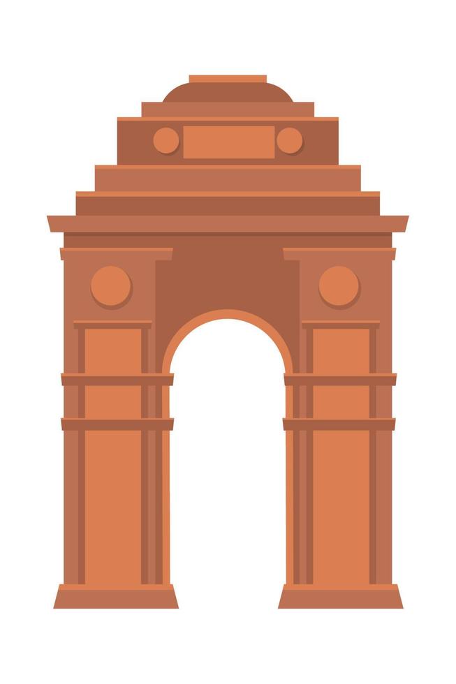 indian gateway landmark vector