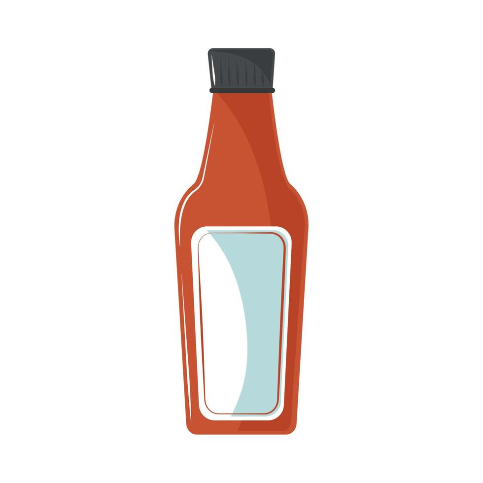 icono de botella de salsa vector