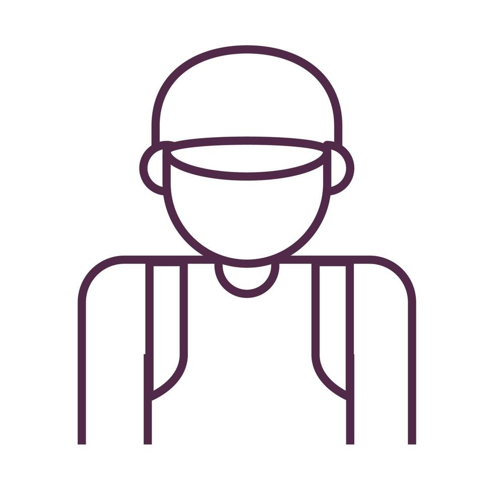 male delivery profession vector