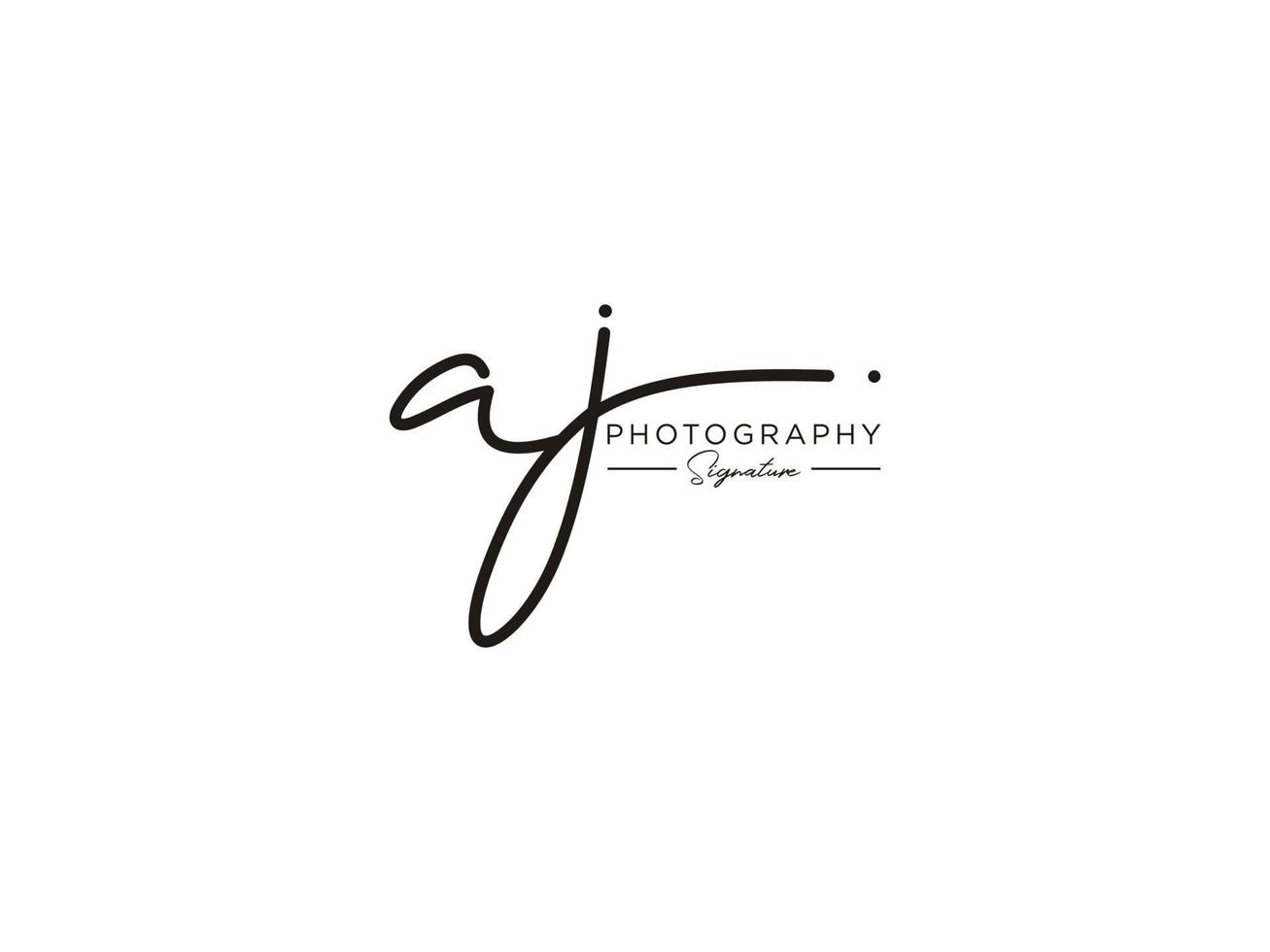 Letter AJ Signature Logo Template Vector 10796208 Vector Art at Vecteezy