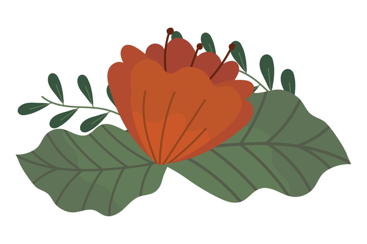 flower and foliage vector