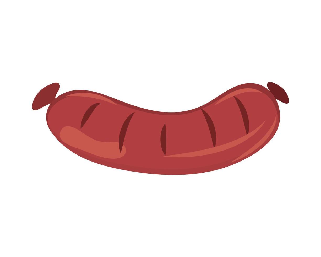 sausage food icon vector