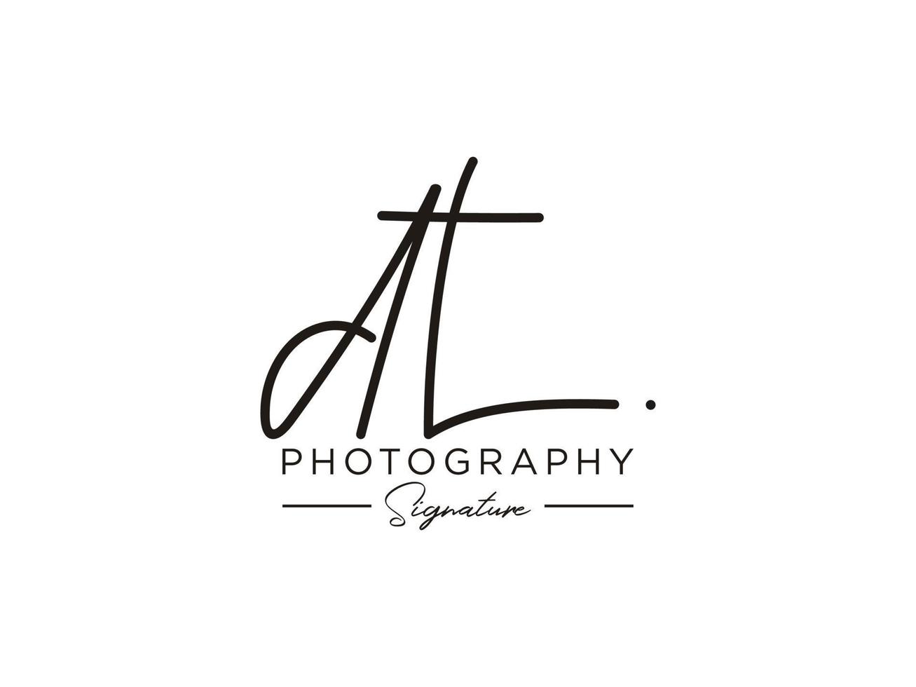 Letter DT Signature Logo Template Vector
