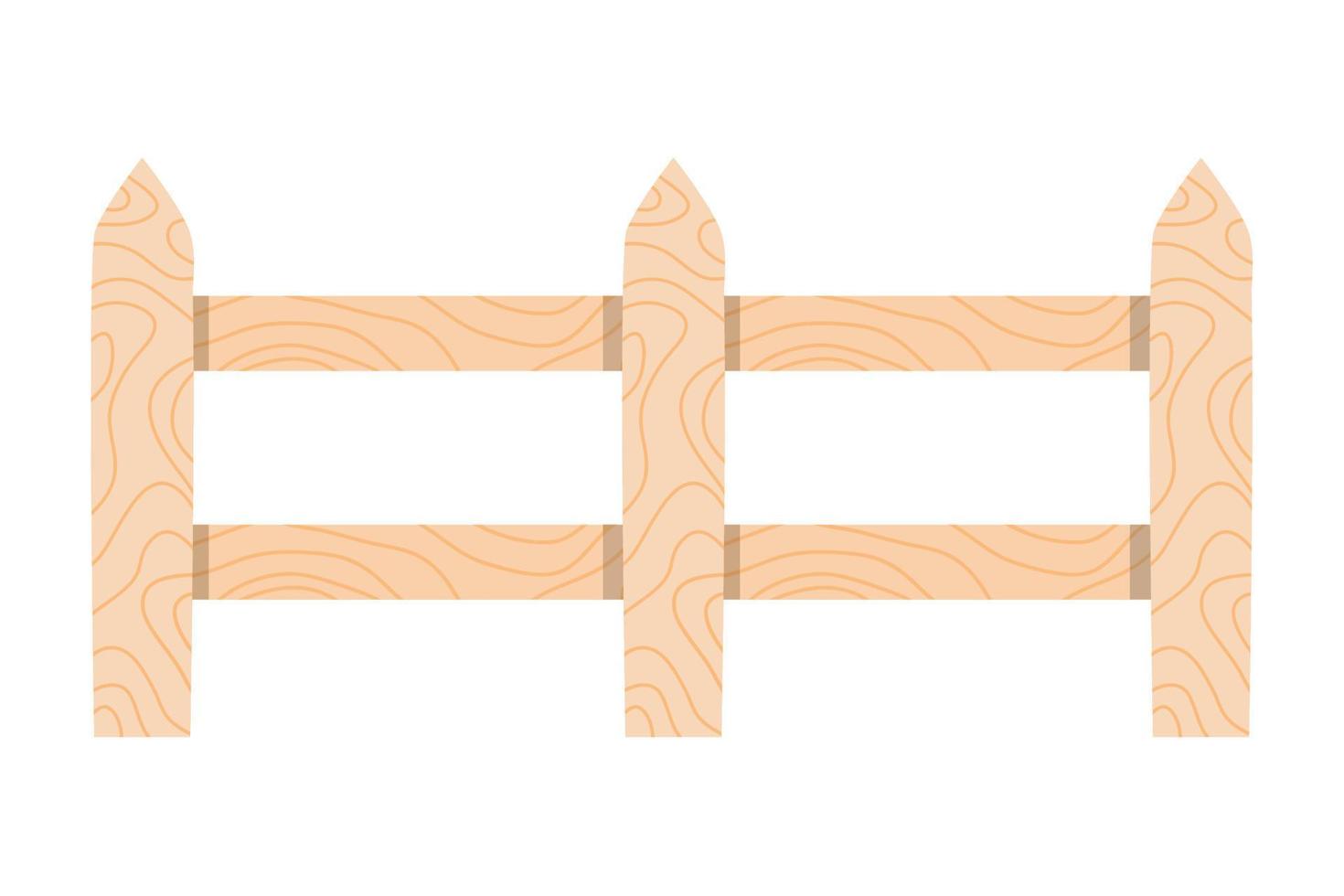 wooden white fence vector