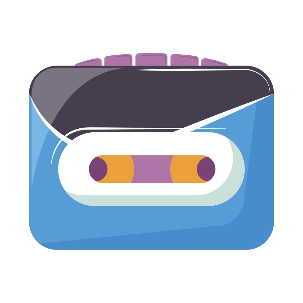 audio player retro vector