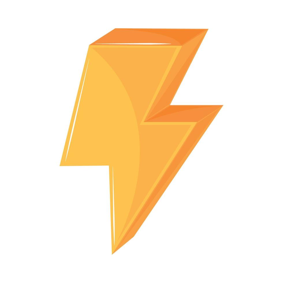 thunderbolt power icon vector