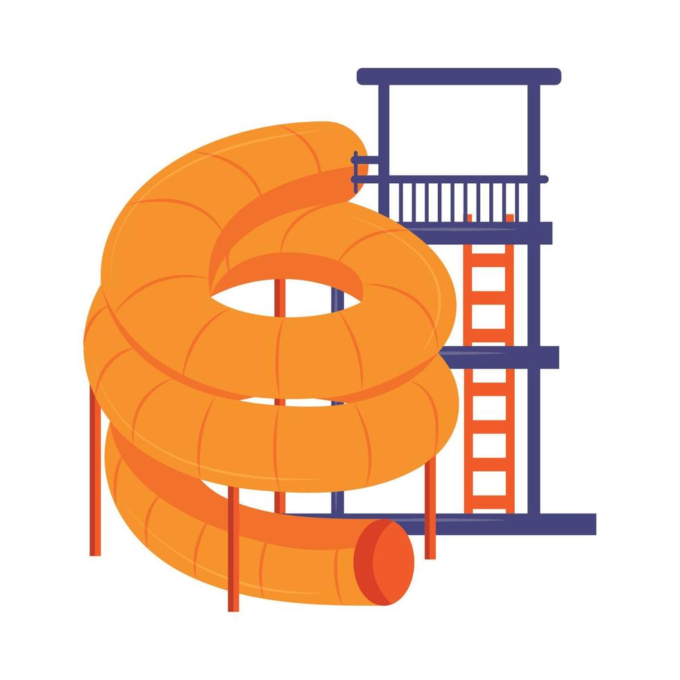 slide pipe water park vector