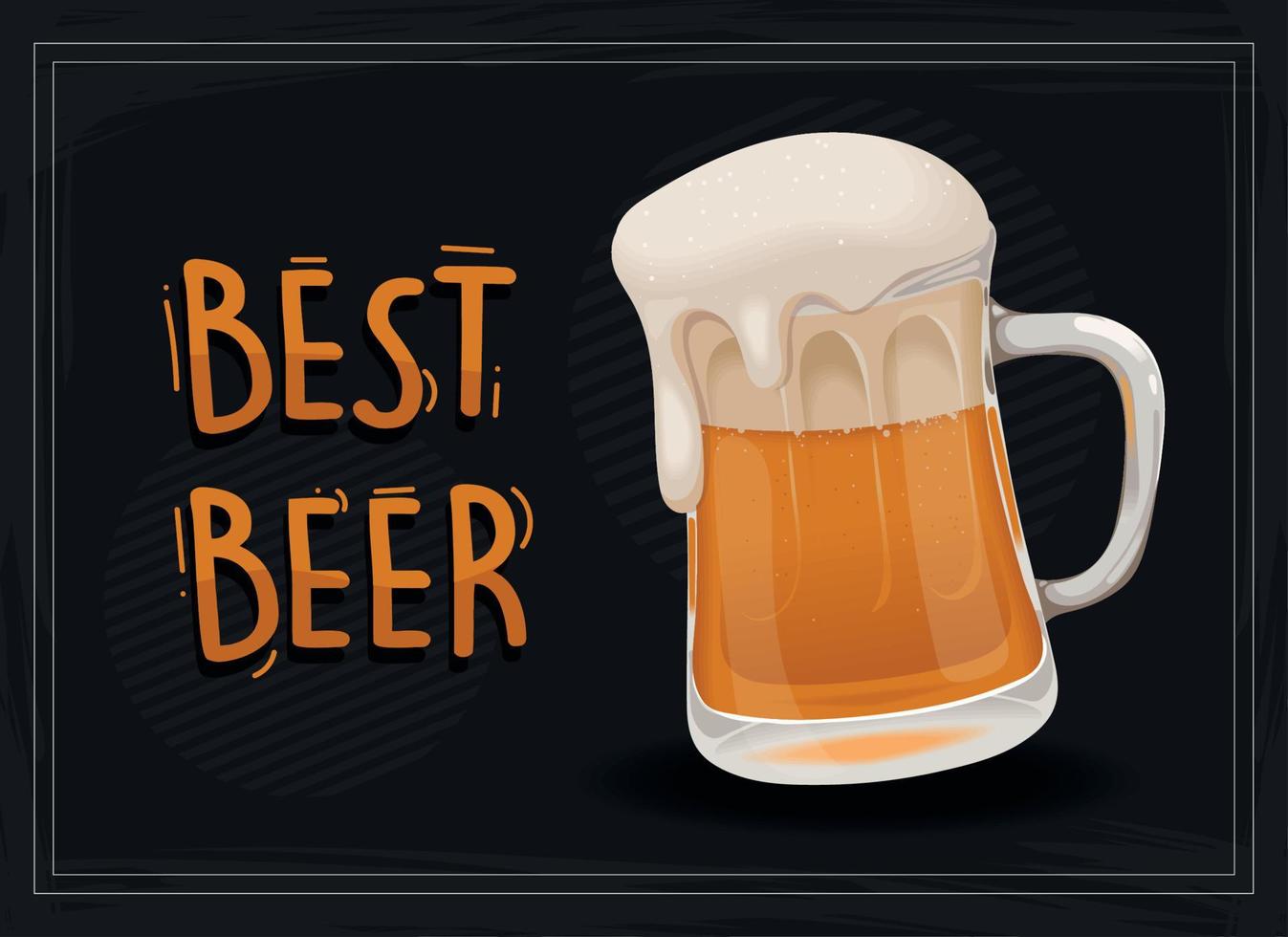 best beer poster vector