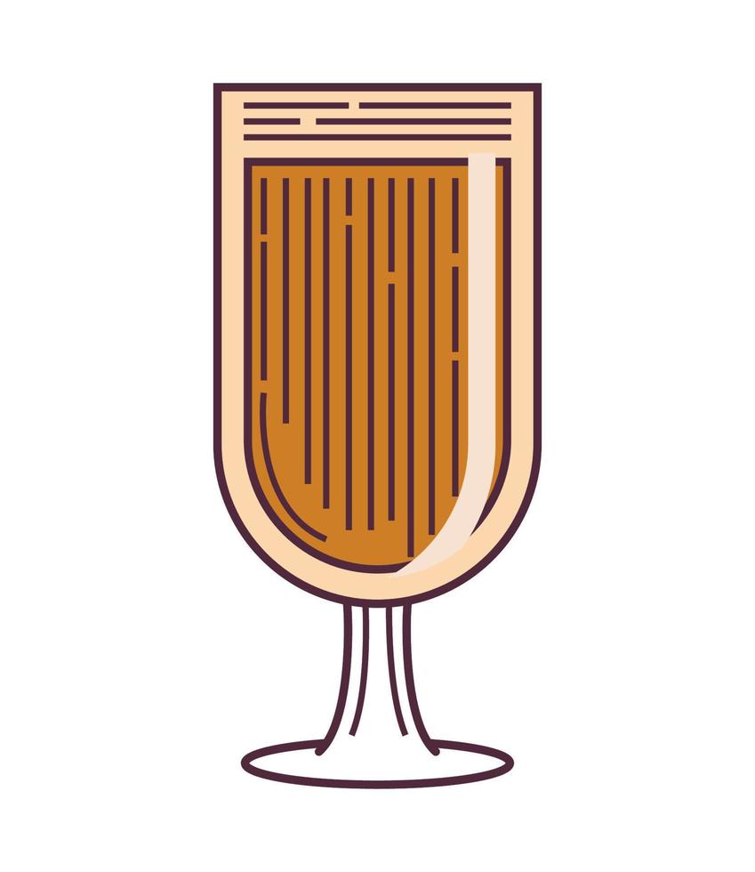 beer glass cartoon vector