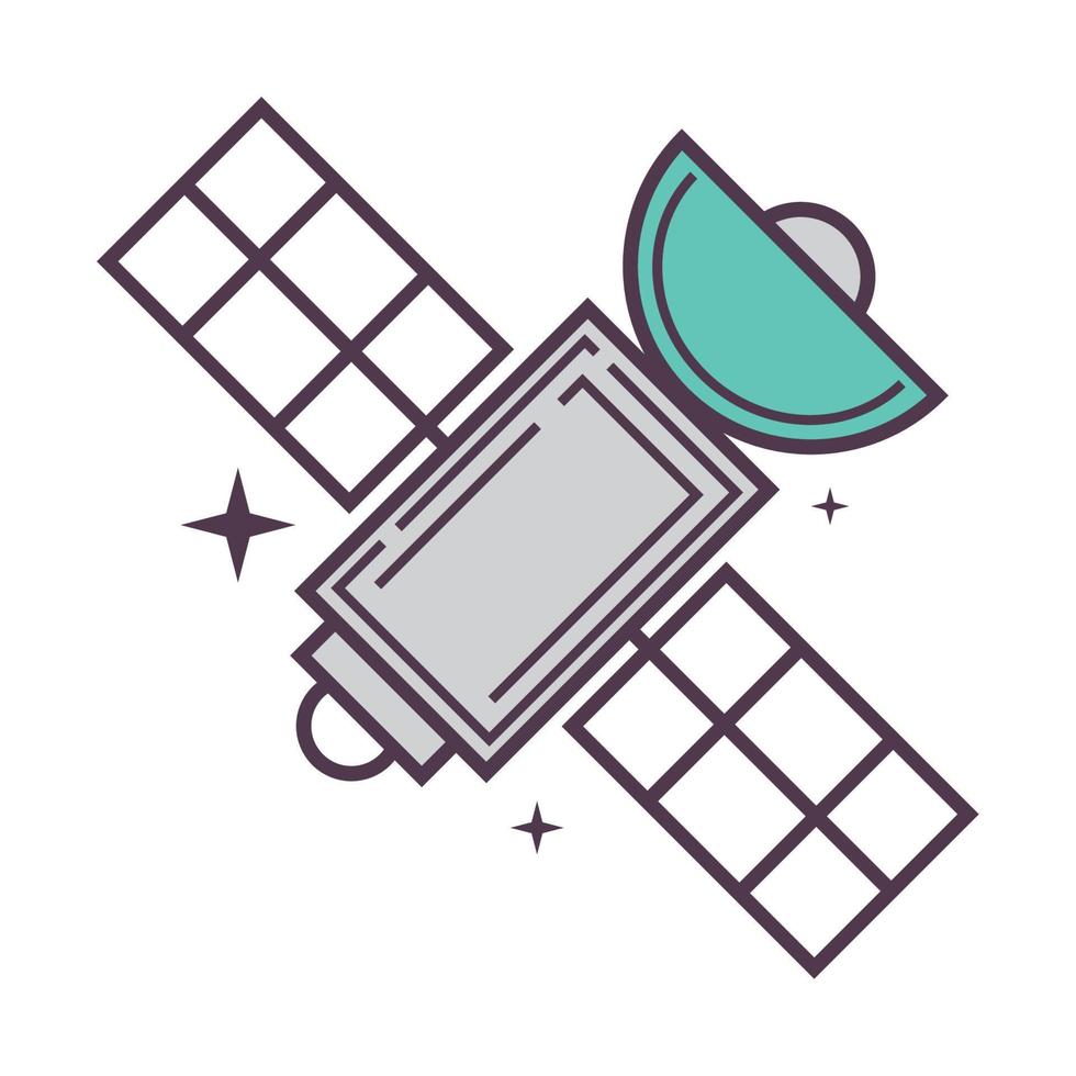 space satellite icon vector