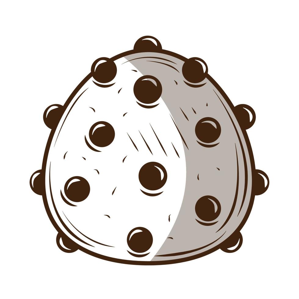 bon bon with chocolate sparkles vector