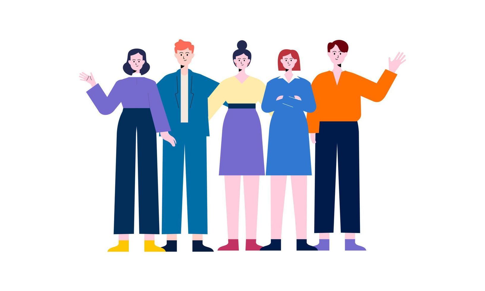 grupo de personas de negocios ilustración vector