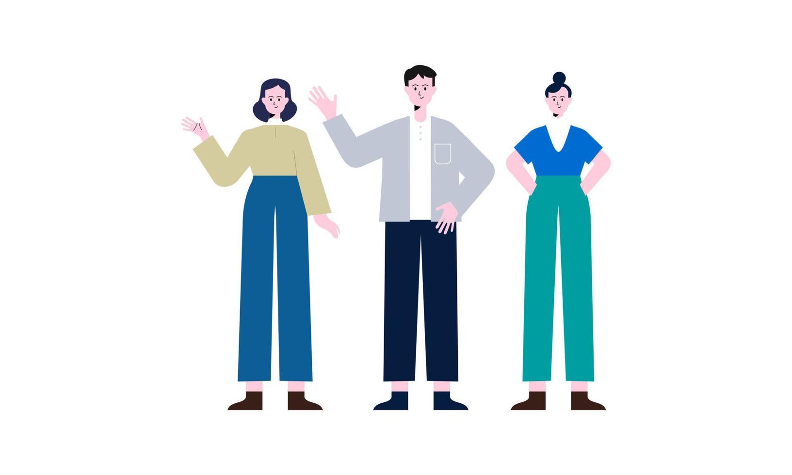 grupo de personas de negocios ilustración vector