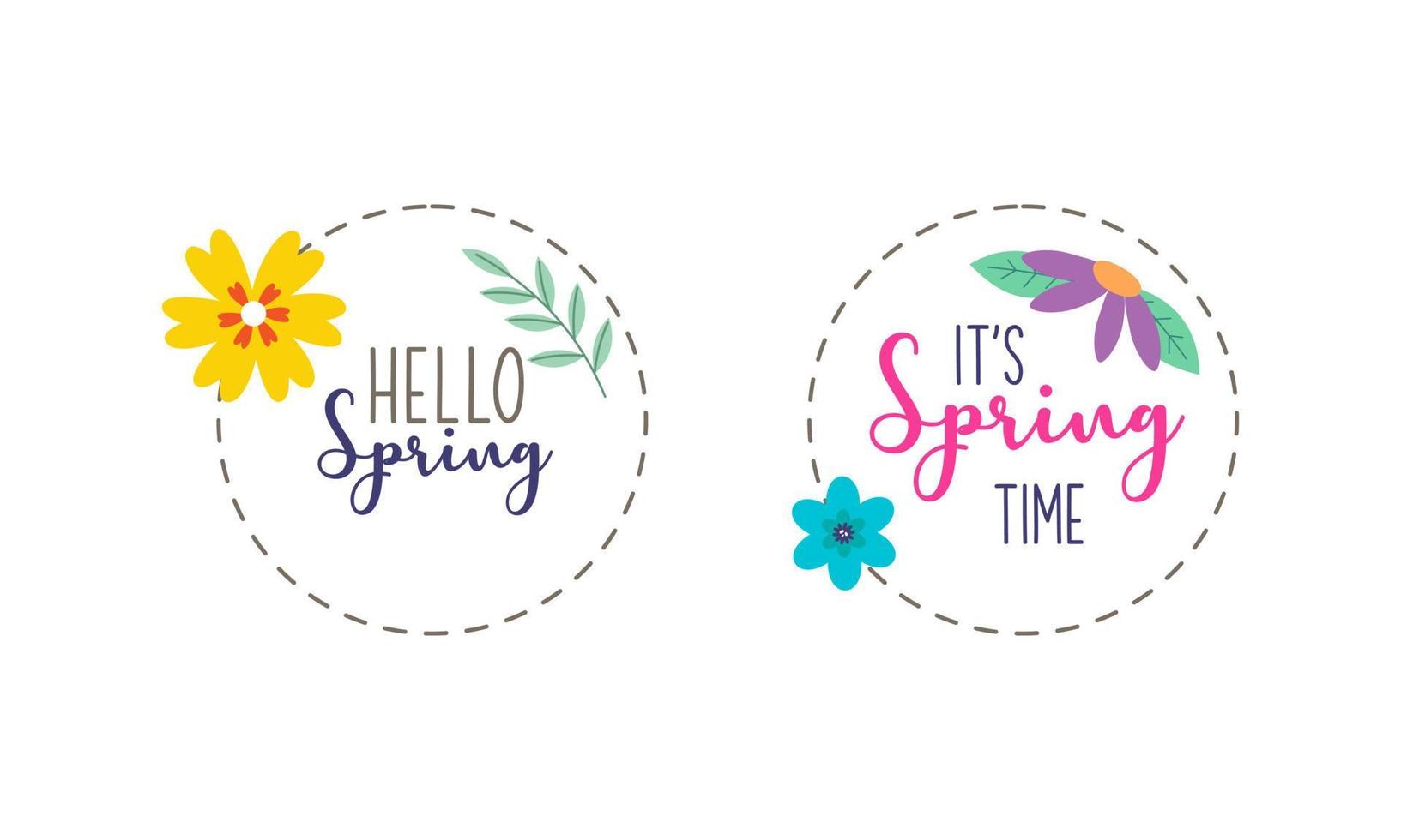 Spring Time Concept Collection vector