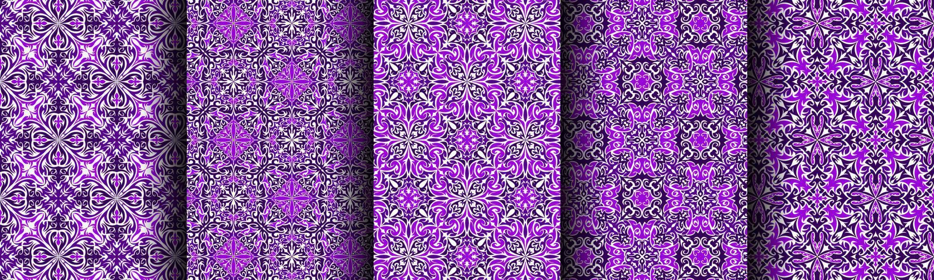 traditional ethnic purple bundle pattern background vector
