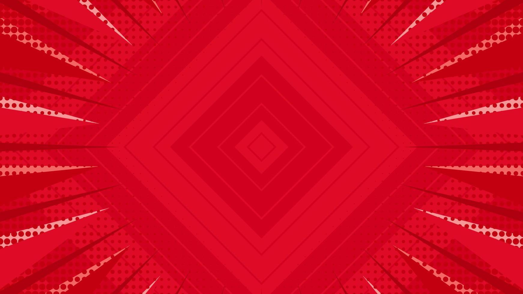 red comic book background  vintage pop art superhero background for comics vector