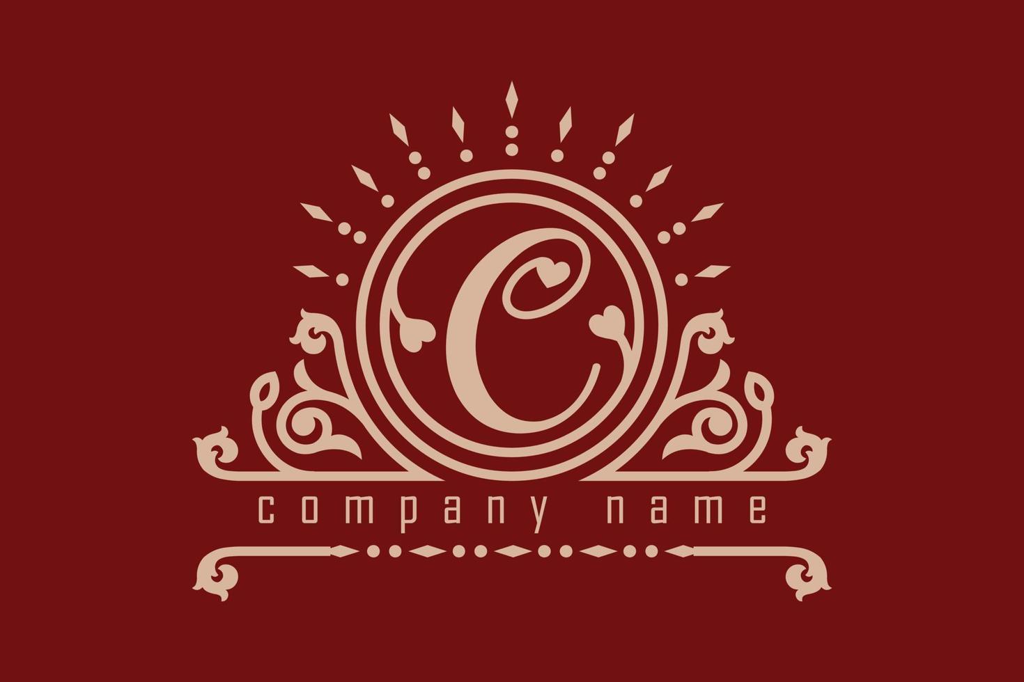 Belove Monogram Letter C Logo Designs. vector