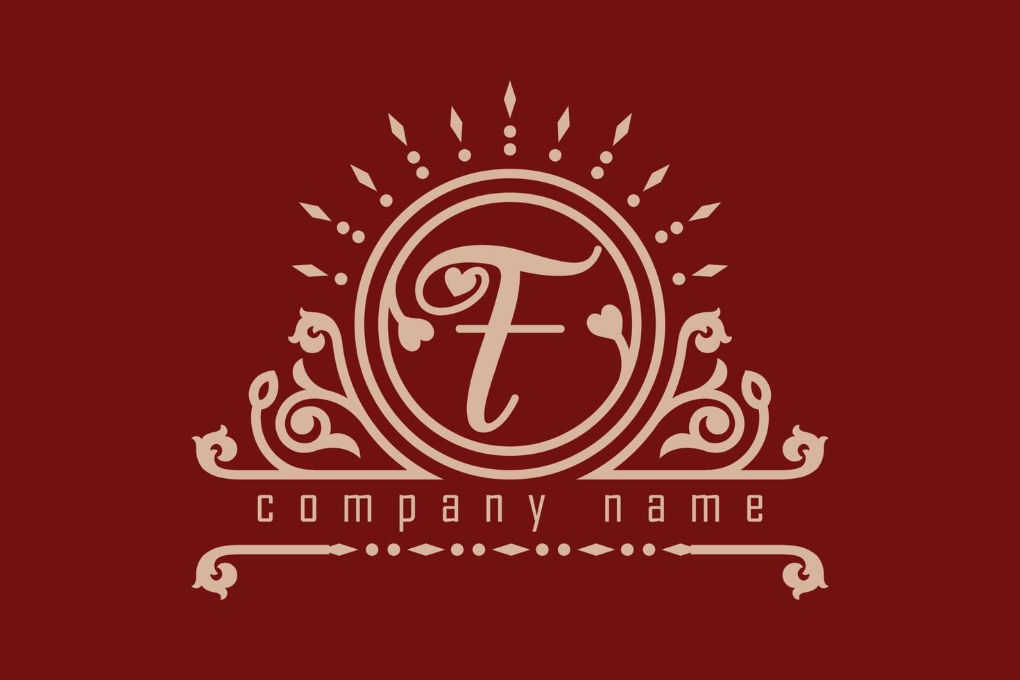 Belove Monogram Letter F Logo Designs. vector