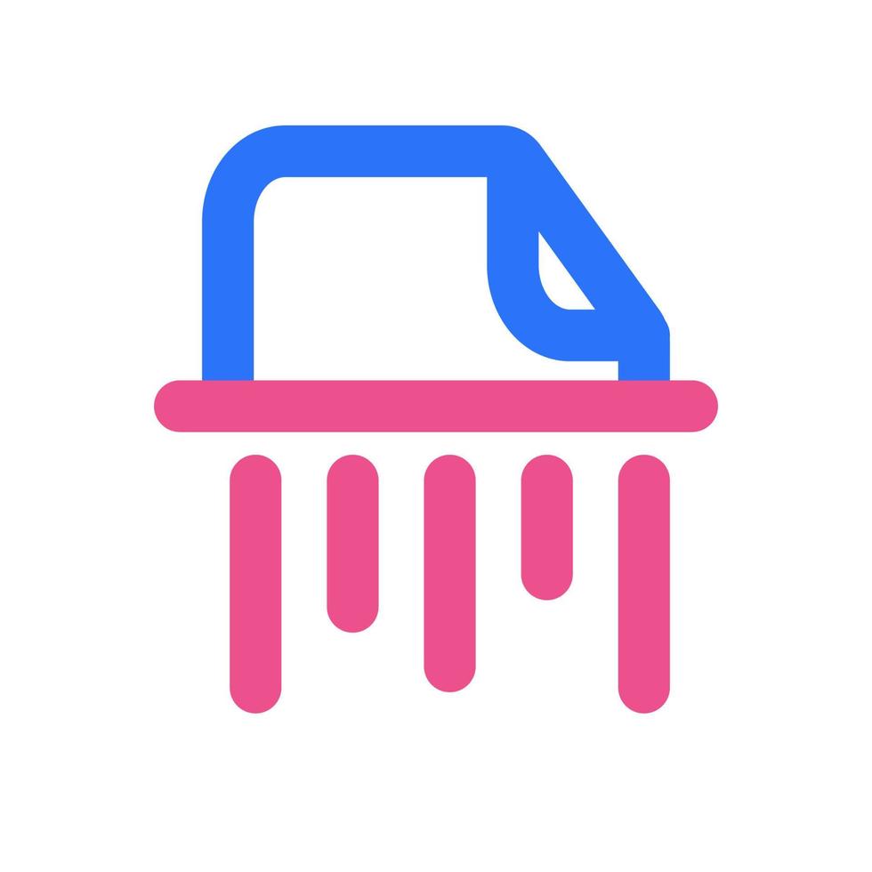 Files Cutting Icon Two Tone Color vector