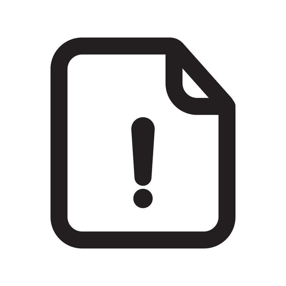 Notice Files Icon with Outline Style vector