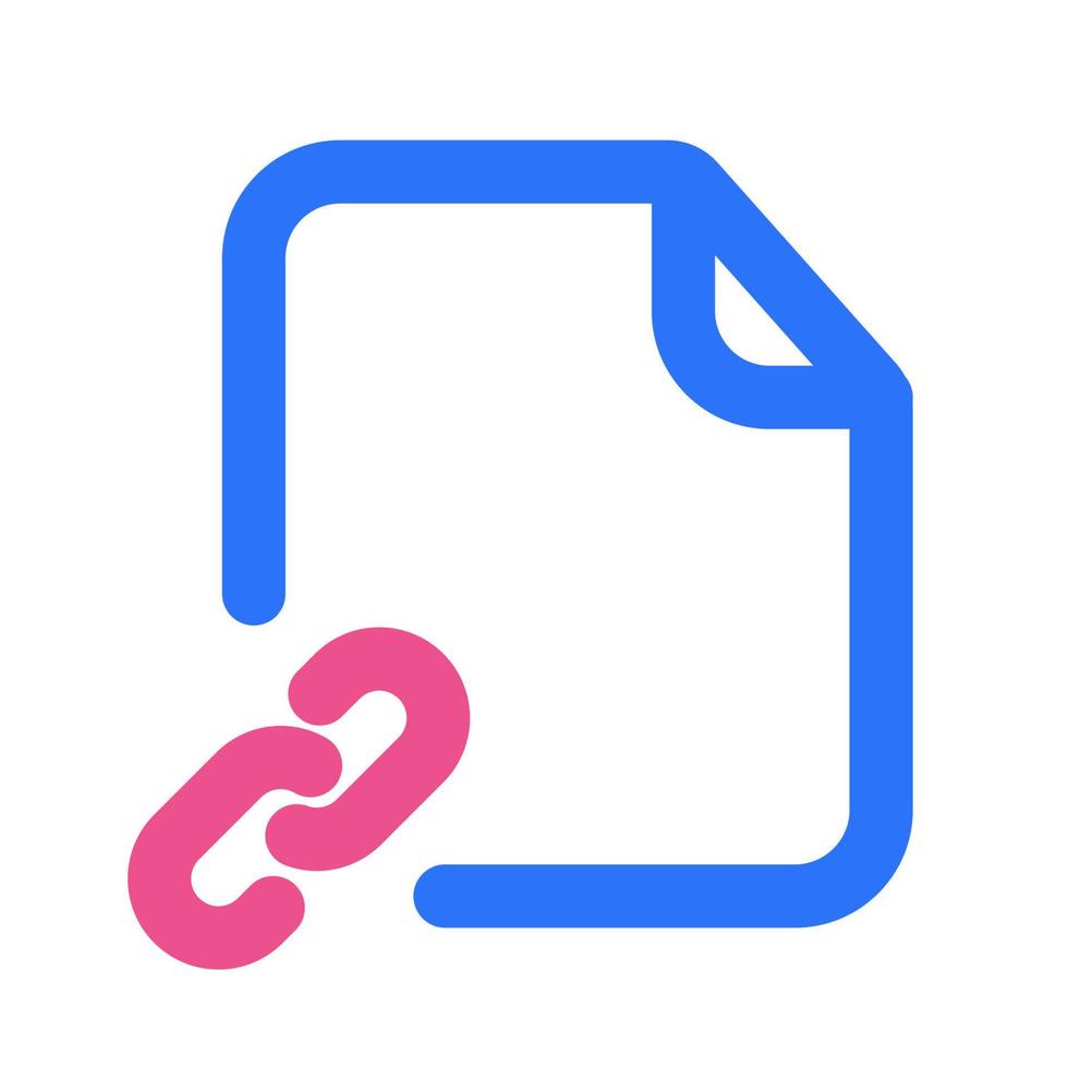 Link Files Icon Two Tone Color 10796919 Vector Art at Vecteezy