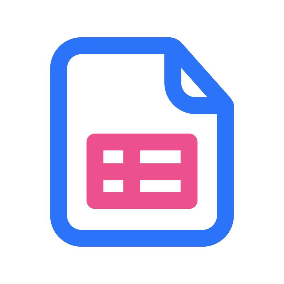 Spreadsheet Files Icon vector