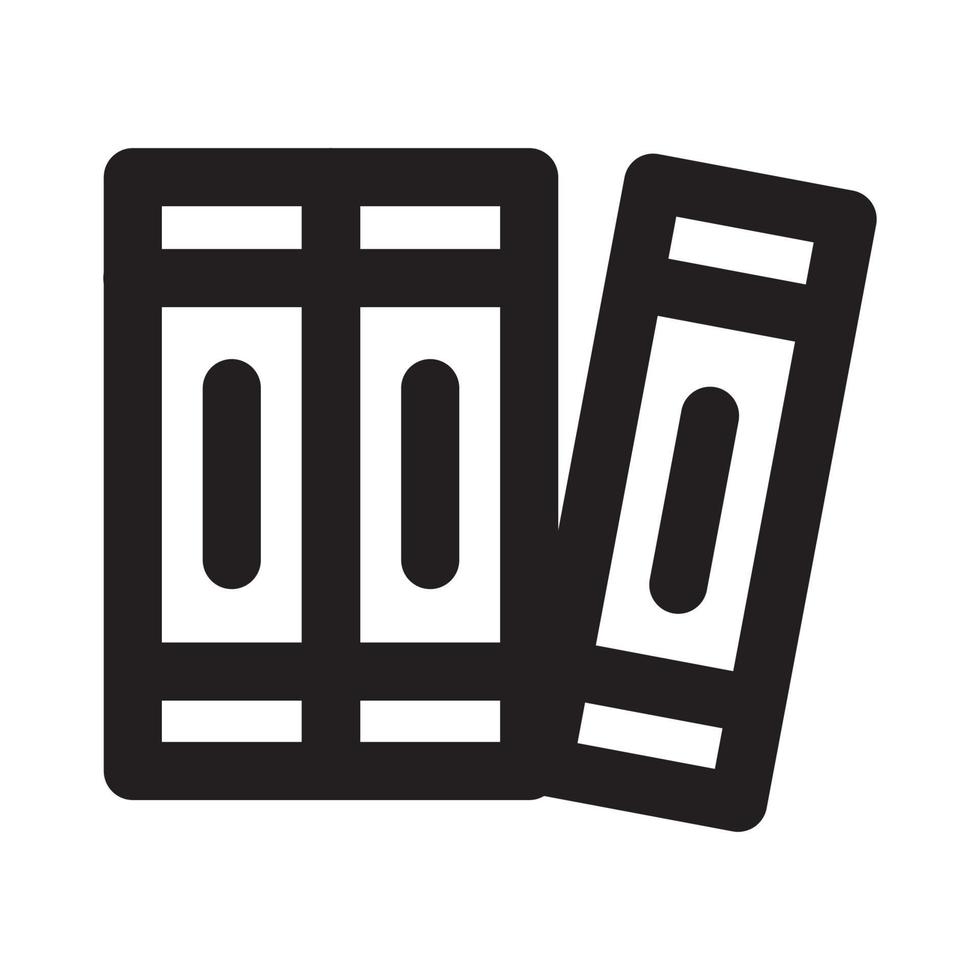 Binder Icon with Outline Style vector