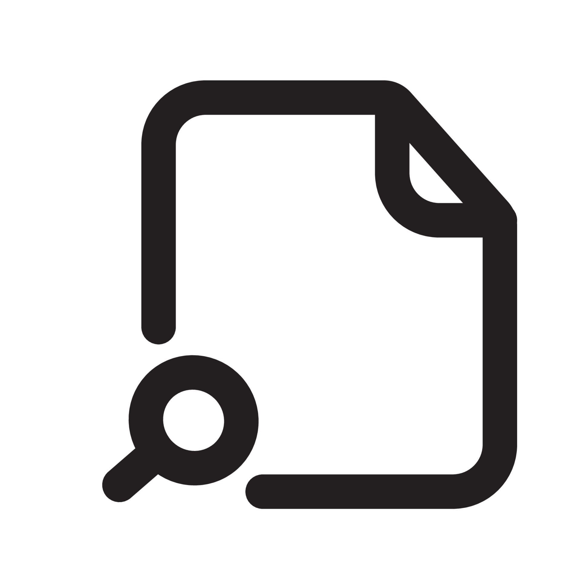 Search Files Icon with Outline Style 10797091 Vector Art at Vecteezy