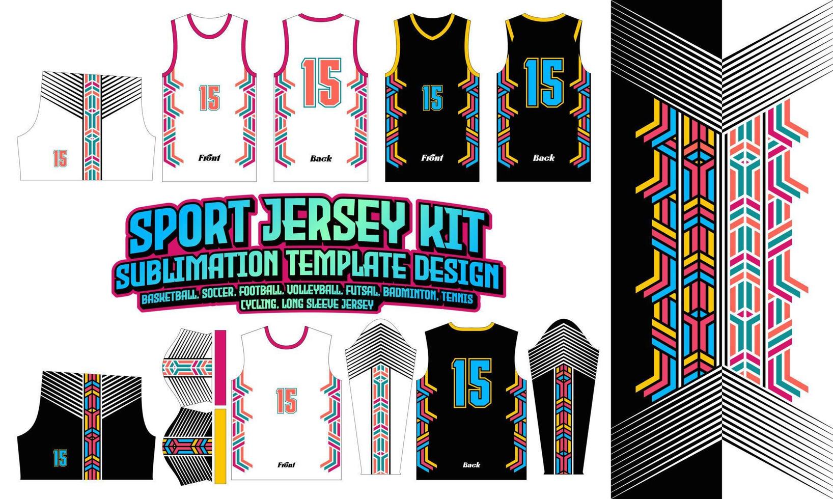 Sport Grunge Jersey Printing pattern 85 Sublimation for Soccer Football Esport Basketball Design vector
