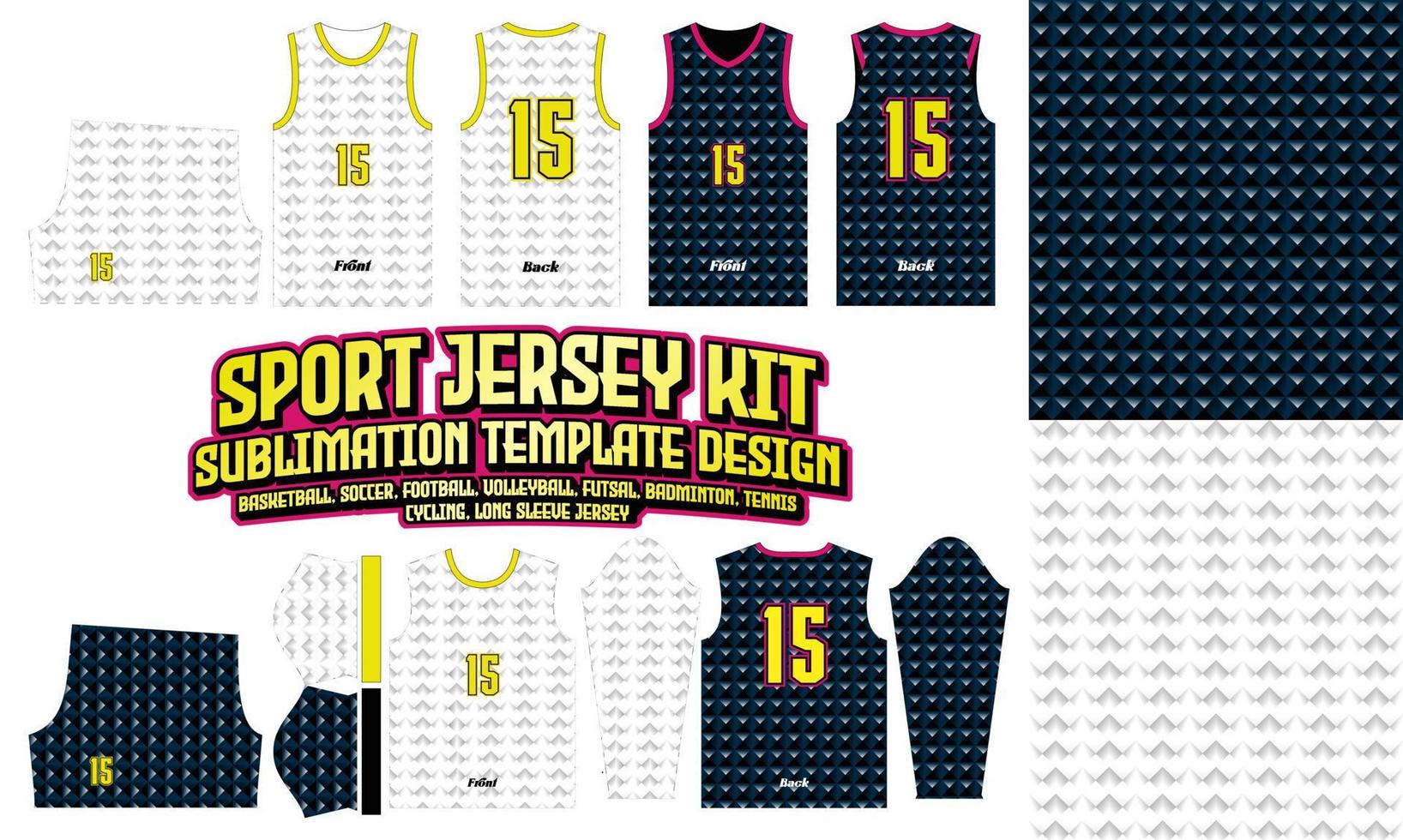 Sport Jersey Gradient Printing pattern 70 Sublimation for Soccer Football Esport Basketball Design vector