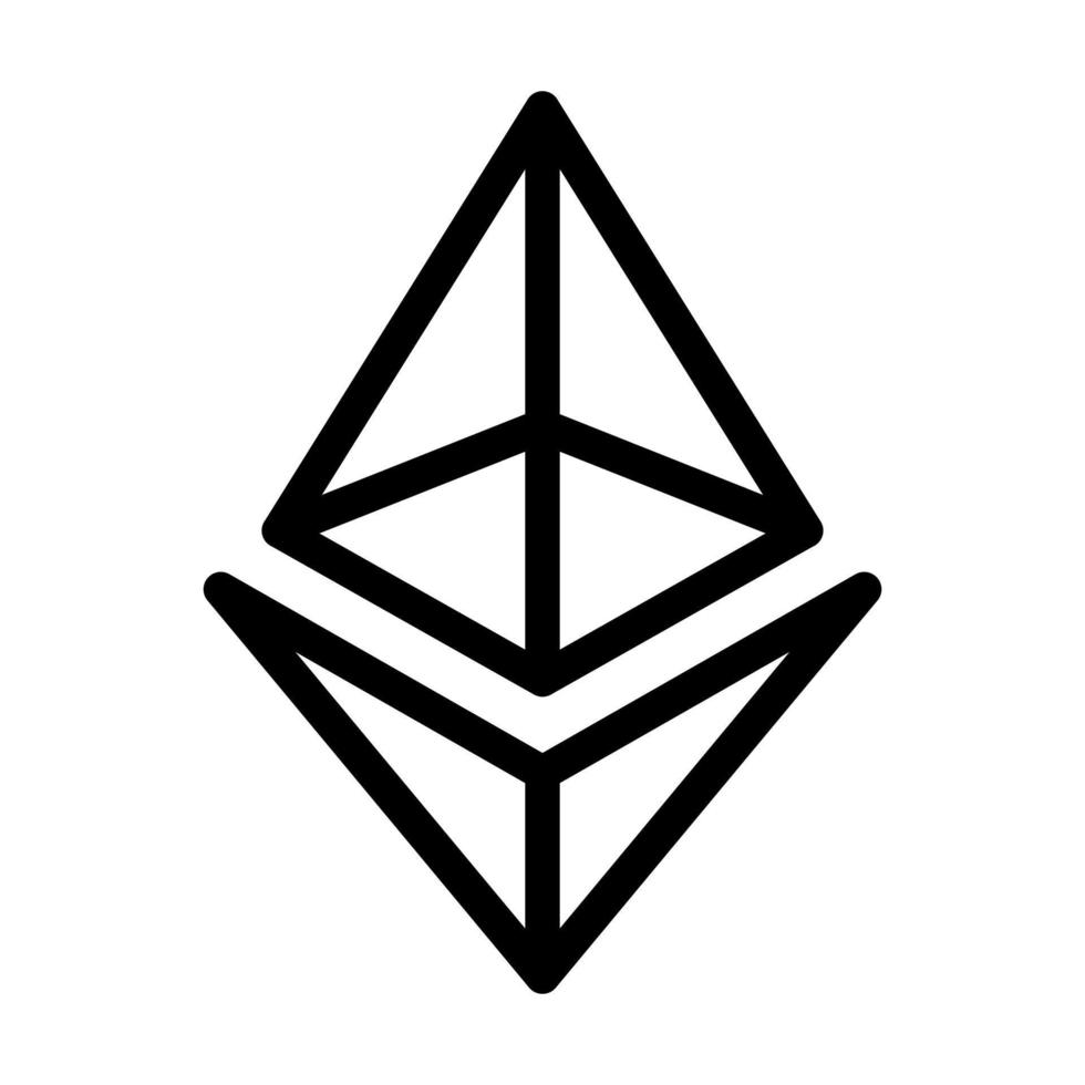 Ethereum Icon Design vector