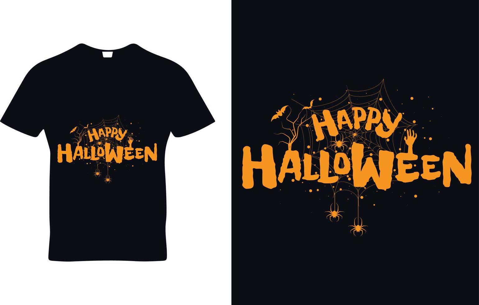 Halloween trendy graphics t-shirt design vector