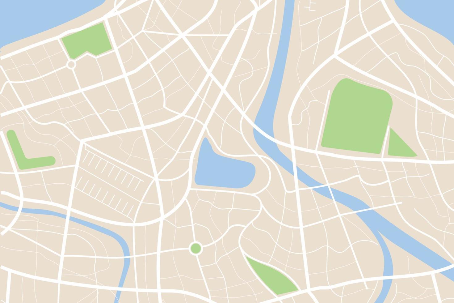 vista superior limpia aérea del mapa nocturno de la ciudad con la calle y el río 001 vector